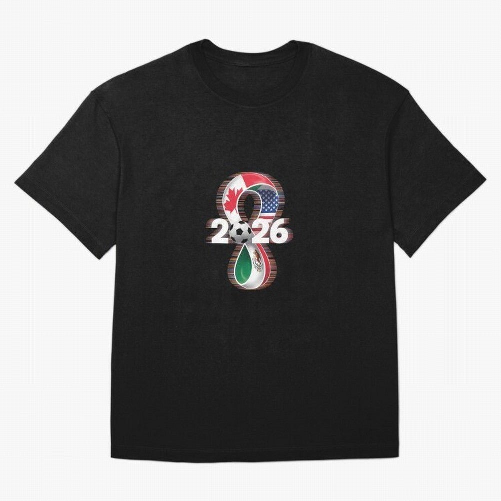 Usa Canada Mexico Soccer Football 2026 Oversized T-Shirt Embrace FIFA World Cup 2026 USA Canada Mexico for Fans of Haaland and England and Germany, Bringing Match Day Excitement, Supporter Culture, Golden Goals and Global Football Passion; Ideal