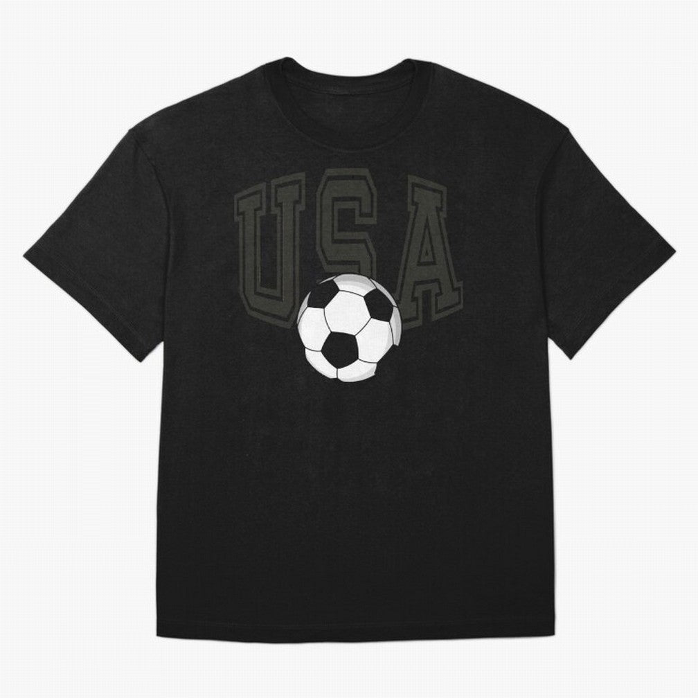 USA soccer ball American world cup 2026 fan Oversized T-Shirt Bring International Match Energy to FIFA World Cup 2026 USA Canada Mexico Inspired by CR7 and Messi, Argentina and Brazil Energy, Classic Soccer Heritage, Championship Pressure, Fan