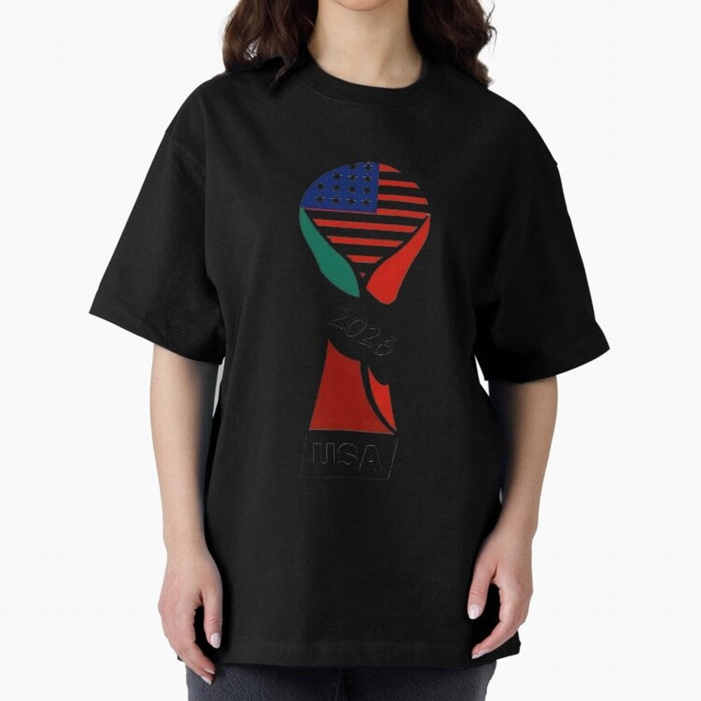 T-shirt usa FIFA world 2026 Oversized T-Shirt Bring International Match Energy to Match Day Hype around FIFA World Cup 2026, Haaland and Mbappe, Spain and Netherlands, Stadium Chants, National Pride, Trophy Dreams and Unforgettable Football