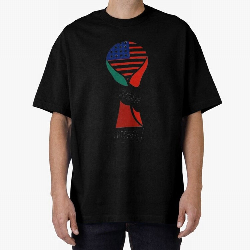 T-shirt usa FIFA world 2026 Oversized T-Shirt Bring International Match Energy to Match Day Hype around FIFA World Cup 2026, Haaland and Mbappe, Spain and Netherlands, Stadium Chants, National Pride, Trophy Dreams and Unforgettable Football