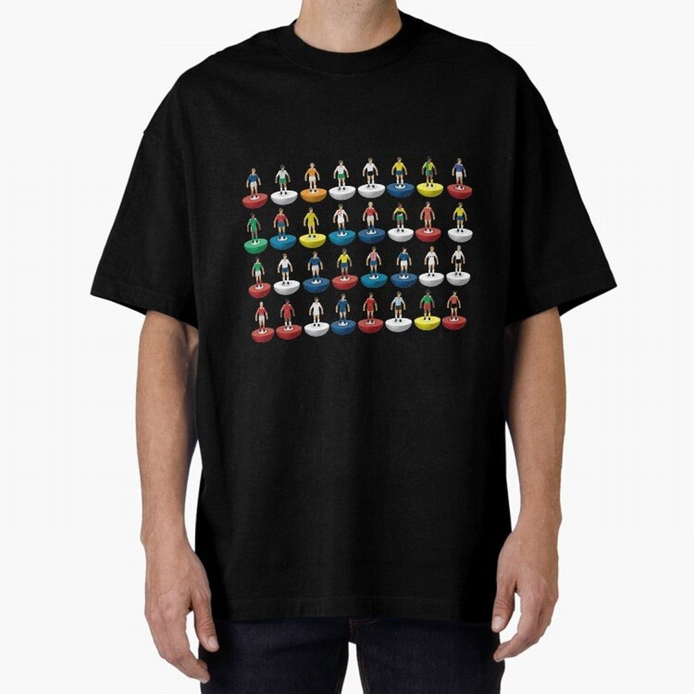 World Subbuteo players Oversized T-Shirt Support the Legends of FIFA World Cup 2026 USA Canada Mexico Spirit, Filled with England, Cristiano Ronaldo, Haaland and CR7, Game Day Rituals, Football Legends, Country Pride and the Road to the Final; Made