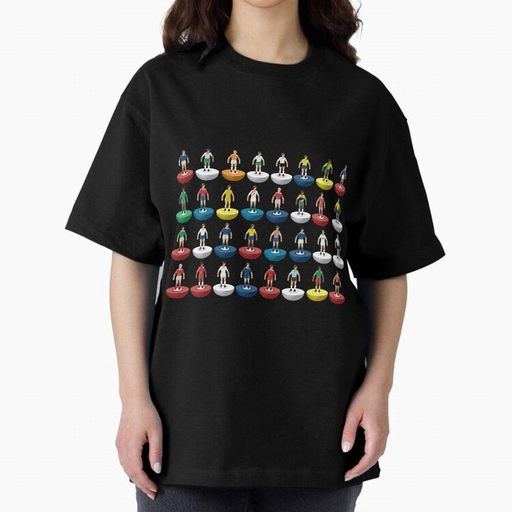 World Subbuteo players Oversized T-Shirt Support the Legends of FIFA World Cup 2026 USA Canada Mexico Spirit, Filled with England, Cristiano Ronaldo, Haaland and CR7, Game Day Rituals, Football Legends, Country Pride and the Road to the Final; Made