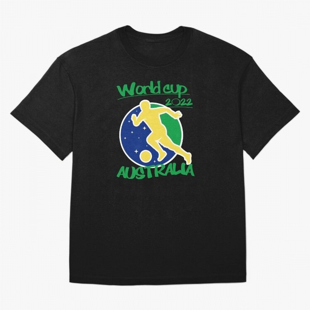 Australia World Cup 2022 Oversized T-Shirt Represent Football Lovers during the FIFA World Cup 2026 Journey through Messi and Cristiano Ronaldo Highlights, France and Portugal Pride, Football Festival Excitement, Trophy Ambitions, Country Rivalries