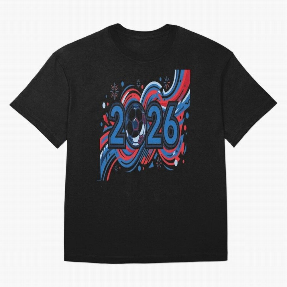 Football 2026 Oversized T-Shirt Stand Out with Spirit from the FIFA World Cup 2026 USA Canada Mexico Journey through Cristiano Ronaldo, Haaland and CR7 Highlights, Brazil, Portugal and Argentina Pride, Match Day Excitement, Supporter Culture,