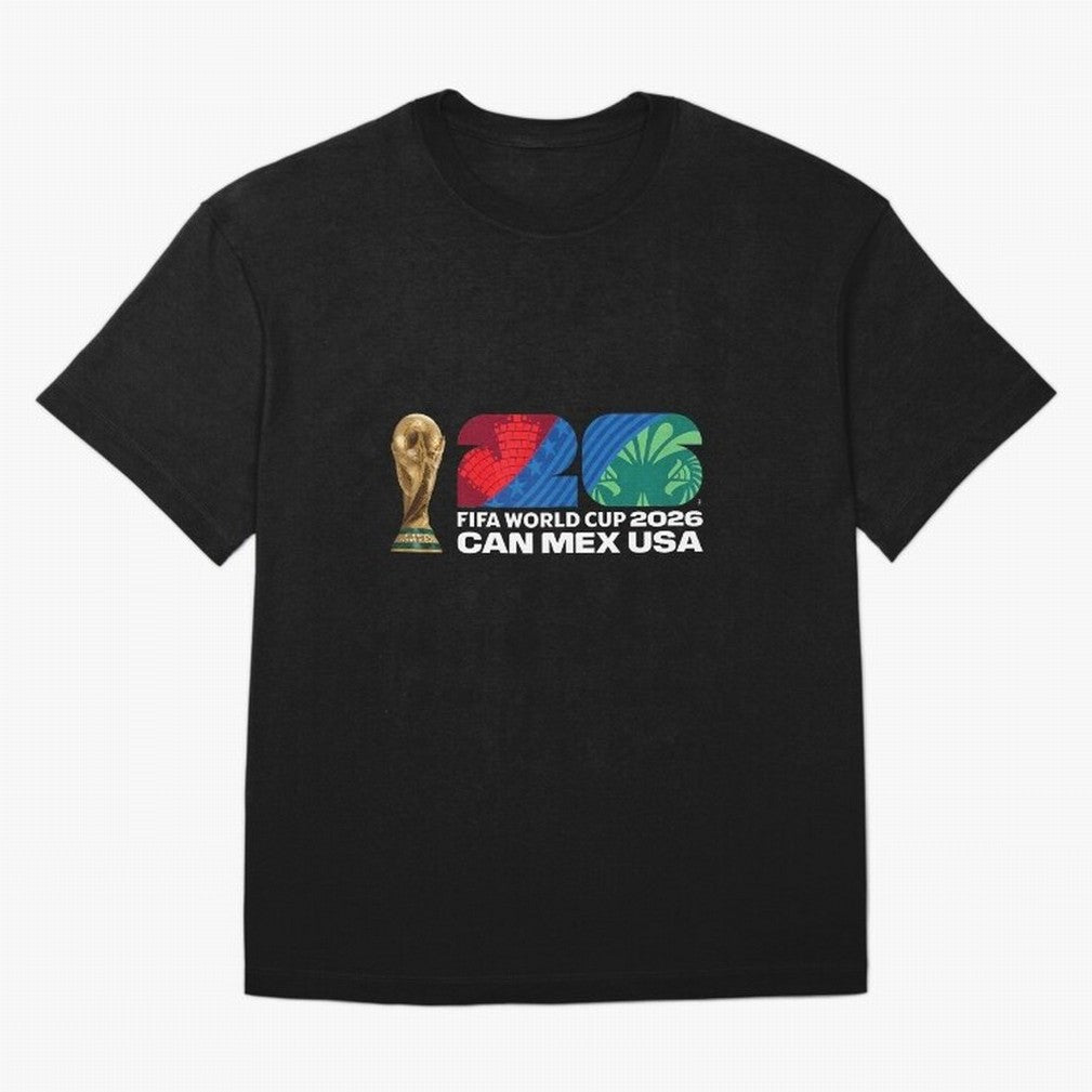 World Cup26 Host Country Trophy Oversized T-Shirt Relive Global Football Passion for FIFA World Cup 2026 Group Stage, Connected to Cristiano Ronaldo, Haaland and CR7, France, Retro Football Energy, Iconic Rivalries, Trophy Chase Drama and Stadium