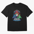 Triangular United By Football World Cup 2026 Emblem Oversized T-Shirt Show Your Love for Global Football Passion for FIFA World Cup 2026 USA Canada Mexico, Capturing CR7 and Messi, England and Germany, Vintage Soccer Flavor, Modern Football Stars,