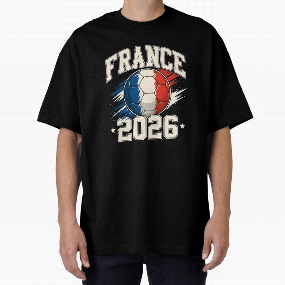 France 2026 World Cup for Football Fans and Teams Oversized T-Shirt Celebrate the Stars of FIFA World Cup 2026 USA Canada Mexico for Fans of Cristiano Ronaldo, Haaland and CR7 and Argentina, Bringing Champion Mindset, Group Stage Buzz, Knockout