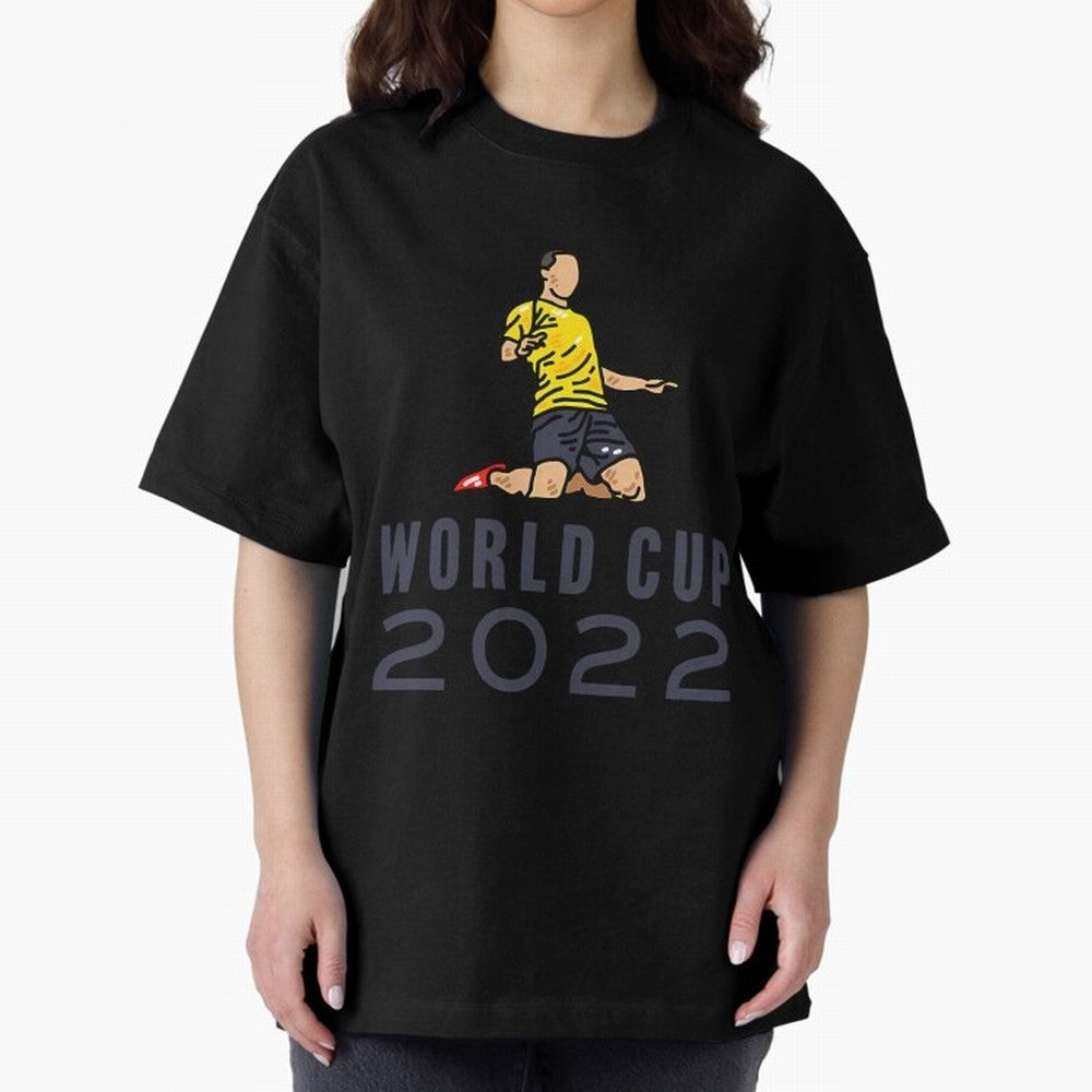 World Cup 2022 Oversized T-Shirt Experience the FIFA World Cup 2026 Group Stage Journey through Mbappe and Neymar Highlights, England Pride, Worldwide Fan Energy, Dramatic Goals, Stadium Lights and Championship Celebrations; Ideal for Passionate