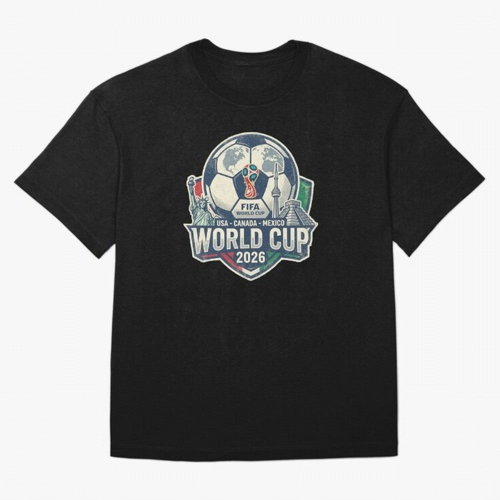 North America United Soccer 2026 Vintage Crest Oversized T-Shirt Turn Football Passion into Match Day Hype around FIFA World Cup 2026 Group Stage, Haaland and Mbappe, Spain, Football History, Final Match Energy, Crowd Noise and Once in a Lifetime