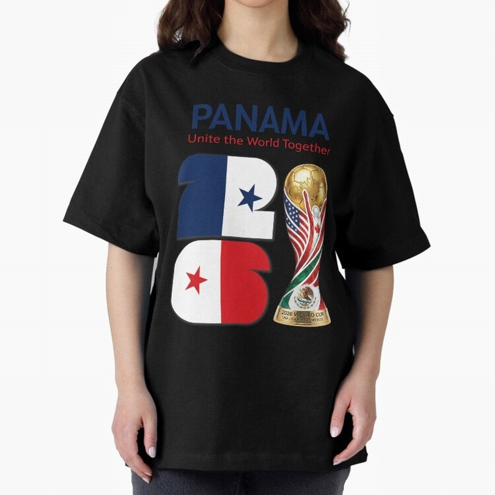 World Cup 2026, IMG 026, PANAMA 001 Oversized T-Shirt Celebrate Football Heritage in the FIFA World Cup 2026 USA Canada Mexico Journey through Neymar, Haaland and Cristiano Ronaldo Highlights, Spain and Netherlands Pride, Champion Mindset, Group