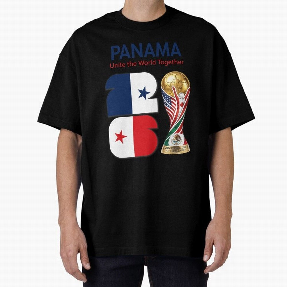 World Cup 2026, IMG 026, PANAMA 001 Oversized T-Shirt Celebrate Football Heritage in the FIFA World Cup 2026 USA Canada Mexico Journey through Neymar, Haaland and Cristiano Ronaldo Highlights, Spain and Netherlands Pride, Champion Mindset, Group