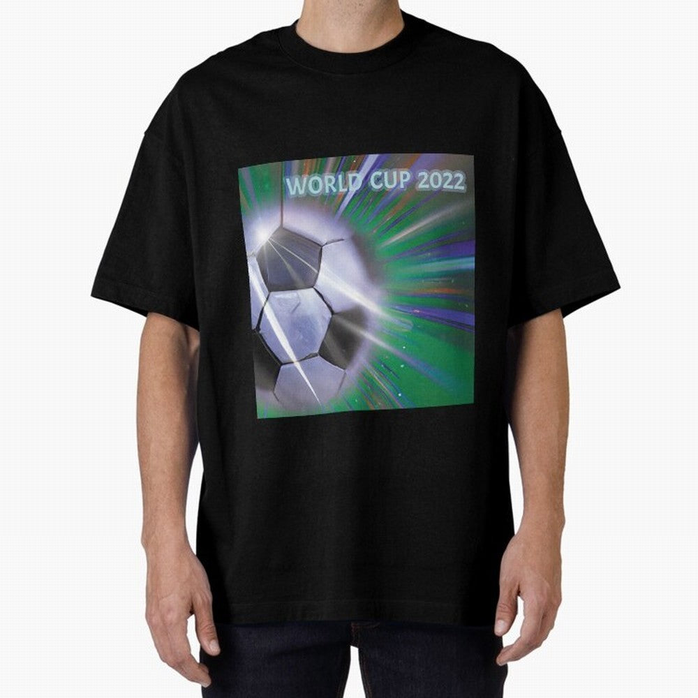 World Cup 2022 Oversized T-Shirt Represent FIFA World Cup 2026 USA Canada Mexico Driven by Mbappe and Neymar, Spain Energy, Game Day Rituals, Football Legends, Country Pride and the Road to the Final; Ideal for Fans Who Follow Messi, Cristiano