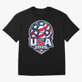 USA 2026 World Cup T-Shirt - Star Spangled Soccer Design - American Host Fan Tee Oversized T-Shirt Remember FIFA World Cup 2026 USA Canada Mexico Driven by Cristiano Ronaldo, Spain and Netherlands Energy, Stadium Memories, Football Loyalty,