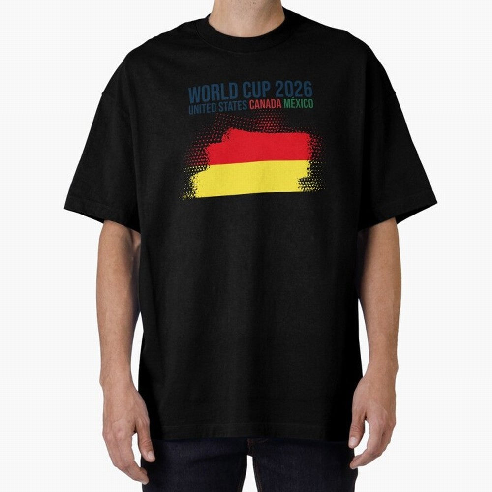 BELGIUM WORLD CUP 2026 Oversized T-Shirt Show Up for the Glory of FIFA World Cup 2026 Group Stage for Fans of Mbappe and Netherlands, Bringing Football History, Final Match Energy, Crowd Noise and Once in a Lifetime Moments; Perfect for Supporters