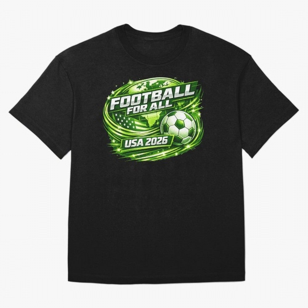 World Cup 2026 Oversized T-Shirt Honor Football Greatness during FIFA World Cup 2026 USA Canada Mexico for Fans of Haaland and France, Bringing Retro Football Energy, Iconic Rivalries, Trophy Chase Drama and Stadium Atmosphere; Ideal for Passionate