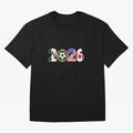 North American Soccer Spirit Team 2026 T-Shirt_82770209 Oversized T-Shirt Celebrate National Team Dreams in FIFA World Cup 2026 for Fans of Messi and Cristiano Ronaldo and France, Bringing Game Day Rituals, Football Legends, Country Pride and the