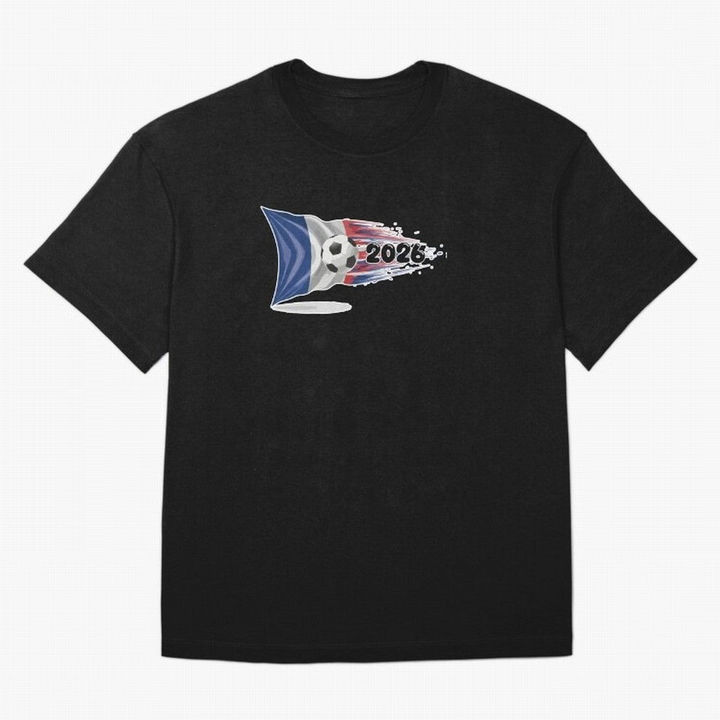 France Soccer 2026 Fan Tee: Bleu-Blanc-Rouge Flag Football Design | Perfect Gift for World Cup Fans! Oversized T-Shirt Capture Stadium Memories from FIFA World Cup 2026 USA Canada Mexico for Fans of Mbappe and England and Germany, Bringing