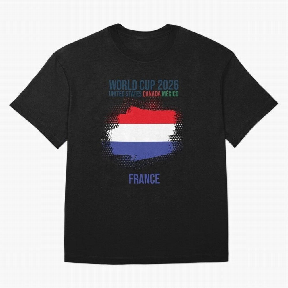 FRANCE WORLD CUP 2026 Oversized T-Shirt Back the Journey through FIFA World Cup 2026 USA Canada Mexico Capturing Mbappe and Neymar, Portugal Energy, Tournament Hype, Historic Matchups, Family Viewing Parties and Global Sports Pride; Made for Die