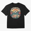 USA Canada Mexico Soccer Cup Oversized T-Shirt Feel the Trophy Chase of Global Football Passion for FIFA World Cup 2026 Group Stage, Centered on Haaland and Mbappe, England and Germany, Match Day Excitement, Supporter Culture, Golden Goals and