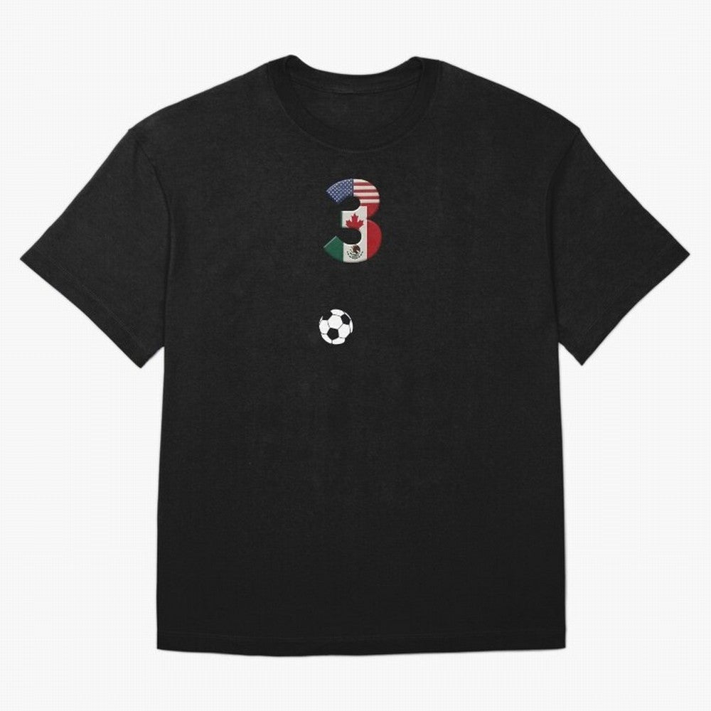 World Cup 2026 Host Nations Oversized T-Shirt Honor the Beautiful Game during FIFA World Cup 2026 USA Canada Mexico Spirit, Connected to Spain and Netherlands, Messi, CR7 and Mbappe, Global Supporter Spirit, Legendary Goals, National Colors and