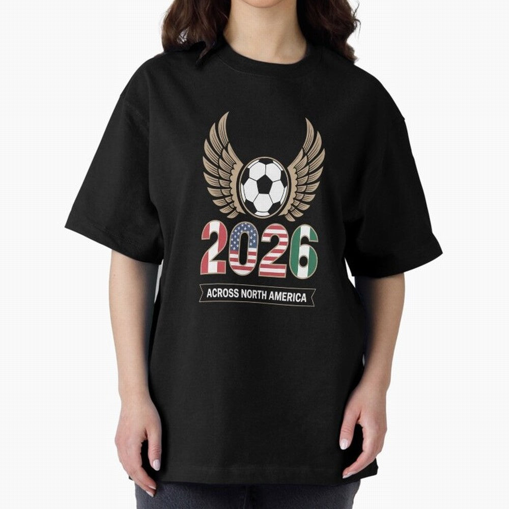USA Mexi Cana Player 2026 Boys Kids Men Women Teen USA 2026 Oversized T-Shirt Get Ready for the FIFA World Cup 2026 USA Canada Mexico Journey through Haaland and Mbappe Highlights, France and Portugal Pride, Classic Soccer Heritage, Championship