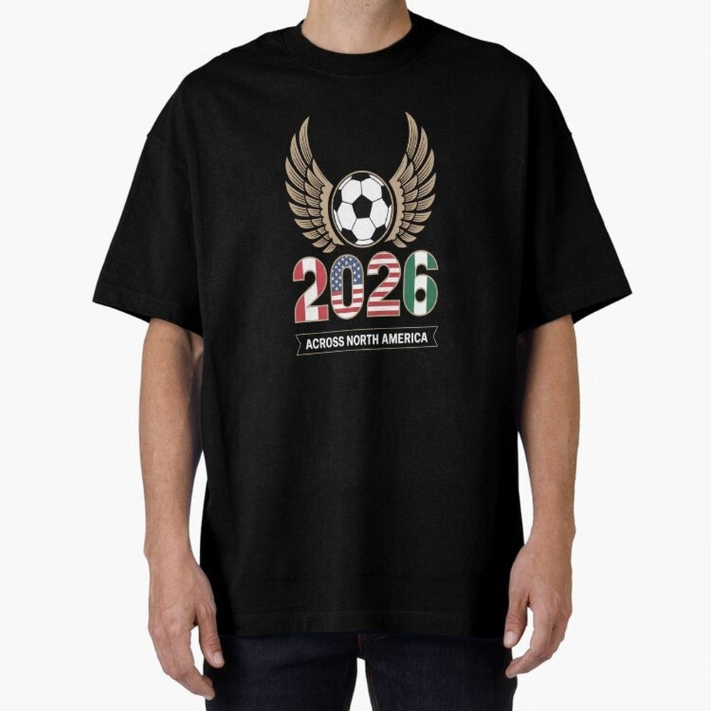 USA Mexi Cana Player 2026 Boys Kids Men Women Teen USA 2026 Oversized T-Shirt Get Ready for the FIFA World Cup 2026 USA Canada Mexico Journey through Haaland and Mbappe Highlights, France and Portugal Pride, Classic Soccer Heritage, Championship