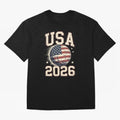 USA 2026 World Cup Soccer Oversized T-Shirt Fuel Your Fan Pride for Match Day Hype around FIFA World Cup 2026, Haaland and Mbappe, England and Germany, Football Festival Excitement, Trophy Ambitions, Country Rivalries and Star Player Buzz; Built