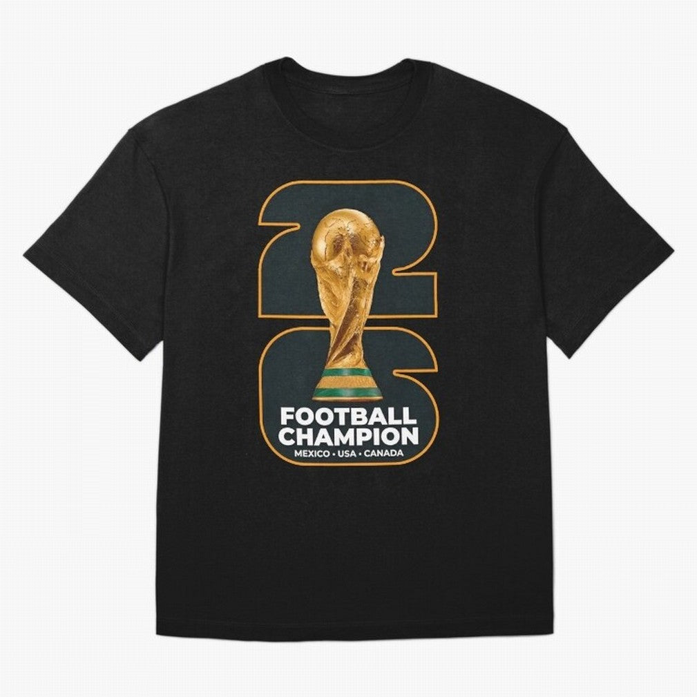 2026 Soccer Tournament Graphic - Football Champion Art Oversized T-Shirt Relive FIFA World Cup 2026 Group Stage for Fans of Haaland and Mbappe and Brazil, Portugal and Argentina, Bringing Supporter Pride, Iconic Celebrations, Legendary Names and