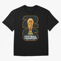 2026 Soccer Tournament Graphic - Football Champion Art Oversized T-Shirt Relive FIFA World Cup 2026 Group Stage for Fans of Haaland and Mbappe and Brazil, Portugal and Argentina, Bringing Supporter Pride, Iconic Celebrations, Legendary Names and