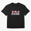 Glitched United 2026 Cup - North America Emblem Part 2 T-Shirt_82924673 Oversized T-Shirt Enjoy the Biggest Football Party of FIFA World Cup 2026 Group Stage Featuring Messi, Neymar and Mbappe, England, France and Netherlands Energy, Match Day