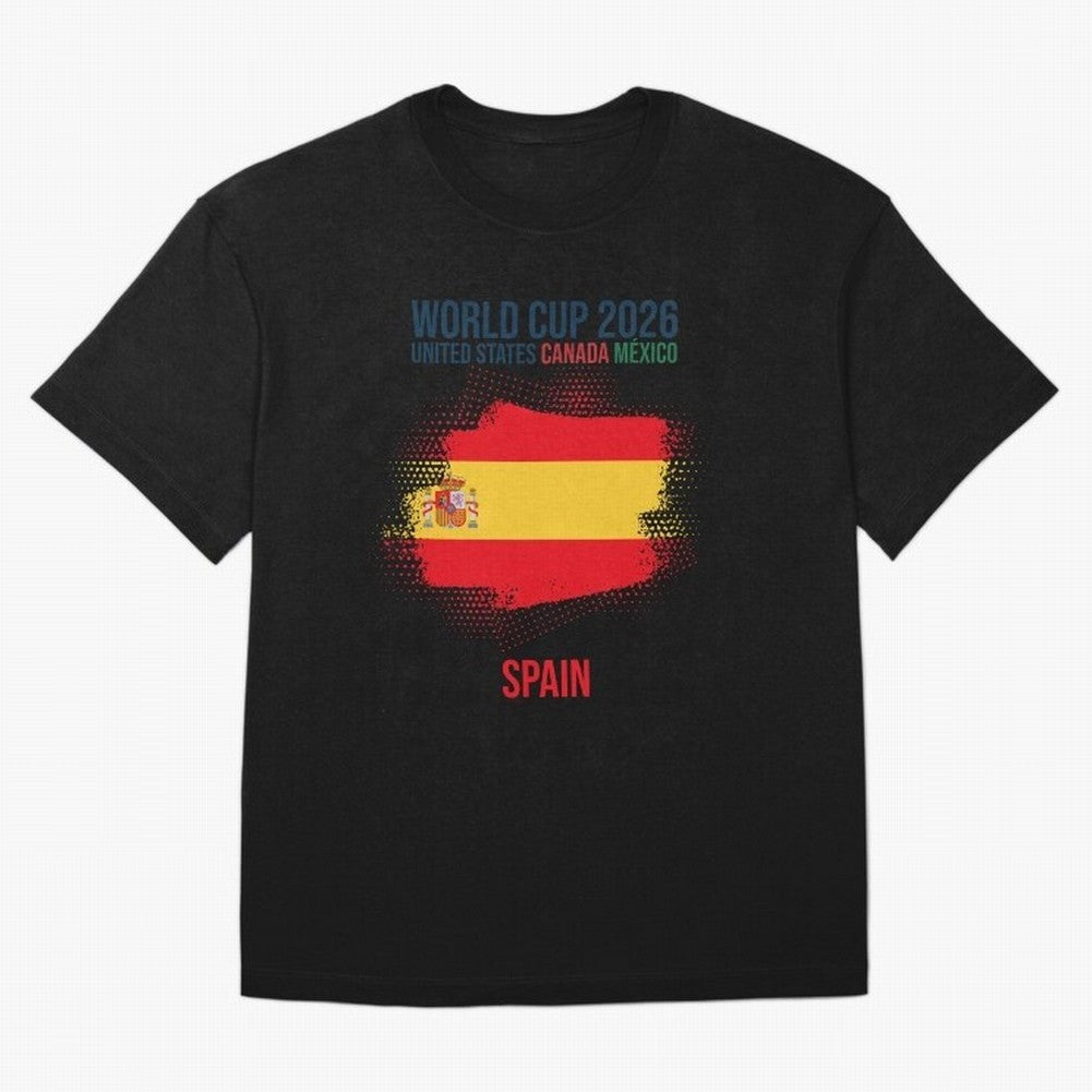 SPAIN WORLD CUP 2026 Oversized T-Shirt Show Match Day Excitement for Match Day Hype around FIFA World Cup 2026, Haaland, Brazil, Retro Football Energy, Iconic Rivalries, Trophy Chase Drama and Stadium Atmosphere; Made for Die Hard Supporters,