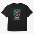 Infinity Loop World Cup 2026 Host Nation Design Oversized T-Shirt Celebrate the Stars of FIFA World Cup 2026 USA Canada Mexico for Fans of Messi and Germany, Bringing Football Festival Excitement, Trophy Ambitions, Country Rivalries and Star Player