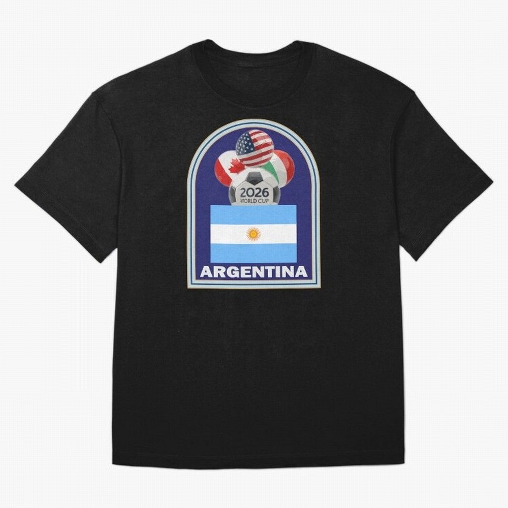 Argentina 2026 Soccer T-shirt Oversized T-Shirt Keep Football History Alive during FIFA World Cup 2026 USA Canada Mexico Filled with Cristiano Ronaldo, Argentina, France and Brazil Energy, Match Day Excitement, Supporter Culture, Golden Goals and