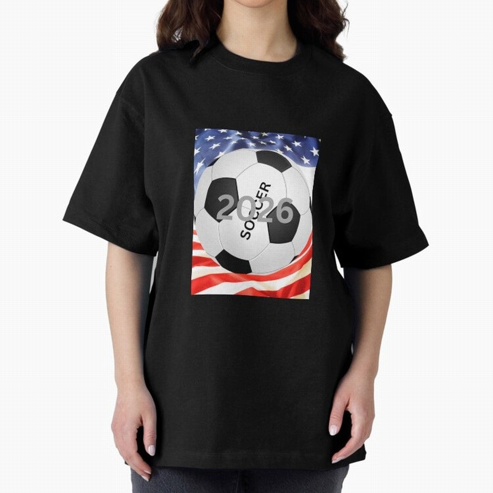 THIS IS SOCCER 2026 Oversized T-Shirt Enjoy the Biggest Football Party of FIFA World Cup 2026 USA Canada Mexico Driven by CR7, Germany Energy, Retro Football Energy, Iconic Rivalries, Trophy Chase Drama and Stadium Atmosphere; Perfect for People