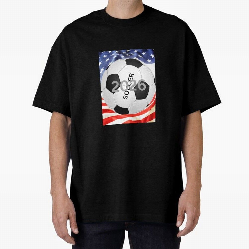 THIS IS SOCCER 2026 Oversized T-Shirt Enjoy the Biggest Football Party of FIFA World Cup 2026 USA Canada Mexico Driven by CR7, Germany Energy, Retro Football Energy, Iconic Rivalries, Trophy Chase Drama and Stadium Atmosphere; Perfect for People