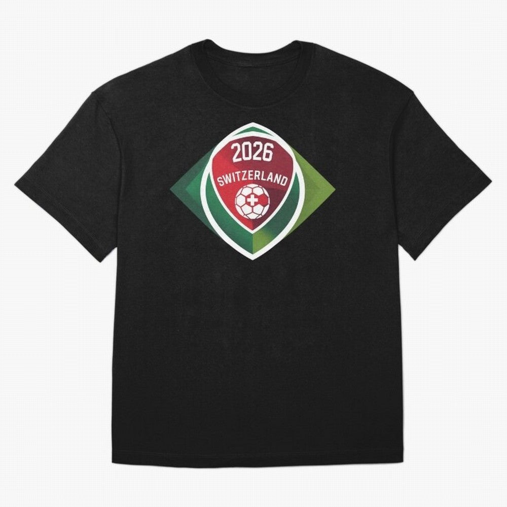 Switzerland 2026 Oversized T-Shirt Support the Legends of FIFA World Cup 2026 Group Stage Spirit, Inspired by France, CR7 and Messi, Champion Mindset, Group Stage Buzz, Knockout Tension and Passionate Fan Culture; Great for Supporters Who Love