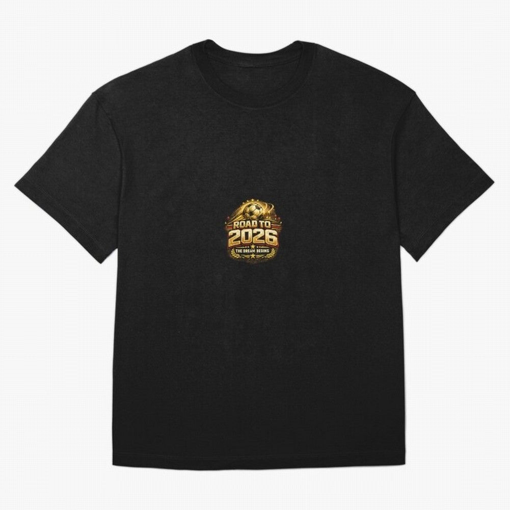 Road To 2026 Football Fan Shirt Oversized T-Shirt Celebrate Every Goal in FIFA World Cup 2026 Spirit, Made for Germany, Haaland and Mbappe, Classic Soccer Heritage, Championship Pressure, Fan Loyalty and International Pride; Perfect for Fans,