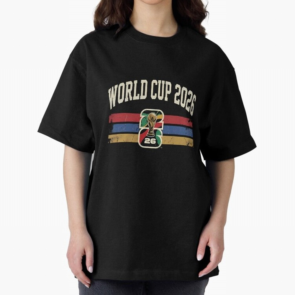 Vintage world cup 2026 T-Shirt_88741562 Oversized T-Shirt Bring World Football Passion into Match Day Hype around FIFA World Cup 2026 Group Stage, Mbappe and Neymar, Spain, Fan Favorite Moments, National Team Passion, Big Match Drama and Soccer