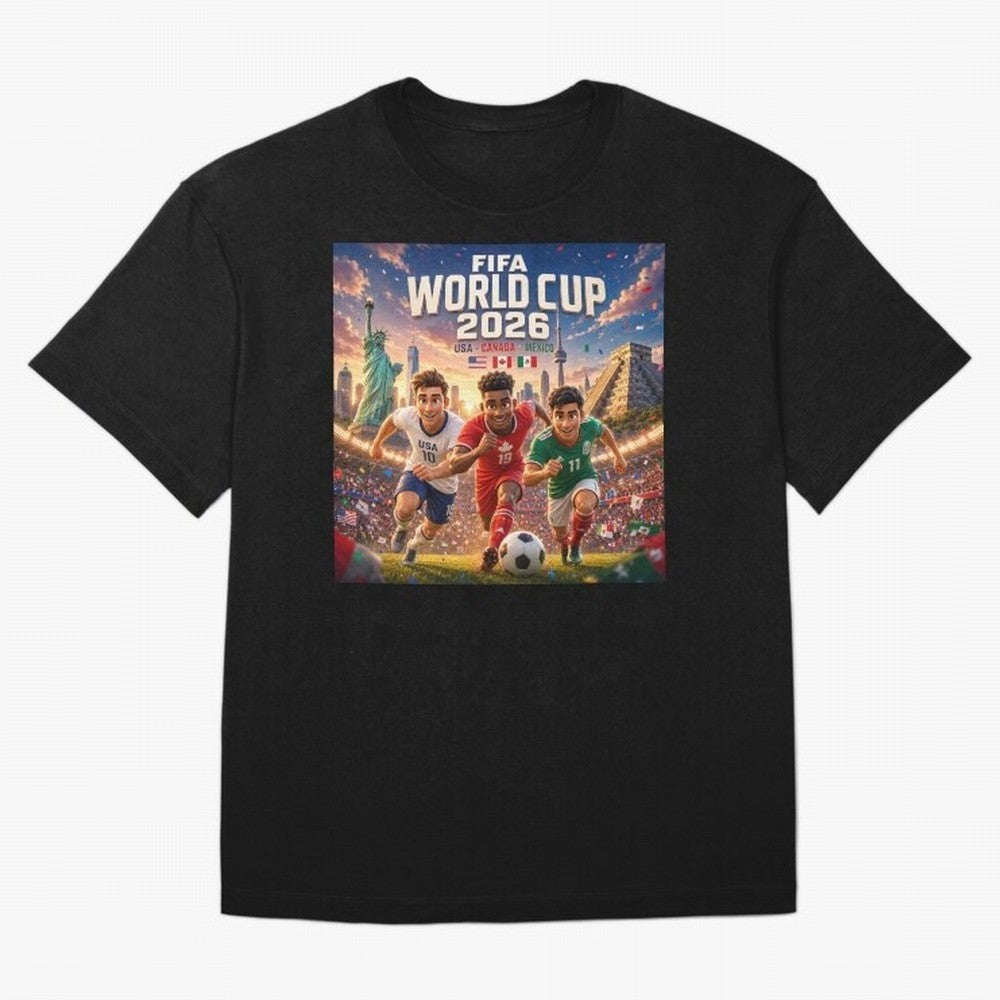 ? USA Canada Mexico Football 2026 #football 2026 Oversized T-Shirt Honor Football Greatness during Global Football Passion for FIFA World Cup 2026 Group Stage, Capturing Mbappe, France and Portugal, Global Supporter Spirit, Legendary Goals,