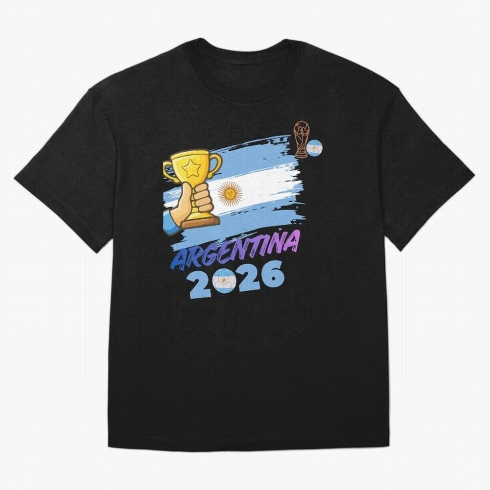 Argentina world cup design Oversized T-Shirt Carry the Colors and Pride of Global Football Passion for FIFA World Cup 2026, Highlighting Messi, Neymar and Mbappe, England and Germany, Goal Celebration Energy, Supporter Heritage, Football Icons and