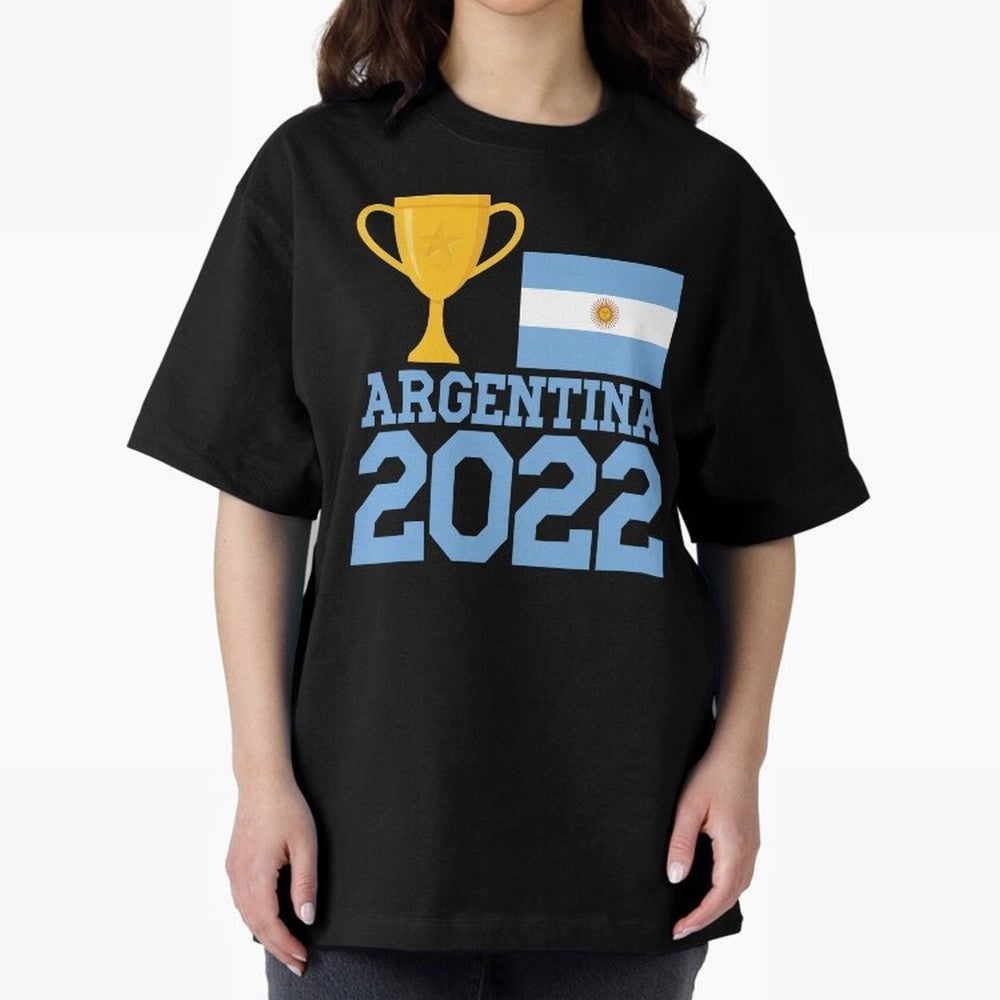 Argentina World Cup Soccer Football 2022, Argentina Soccer Jersey Argentinian Football, Argentina, Argentinian, Qatar World Cup 2022 Oversized T-Shirt Show Match Day Excitement for the FIFA World Cup 2026 USA Canada Mexico Journey through Haaland