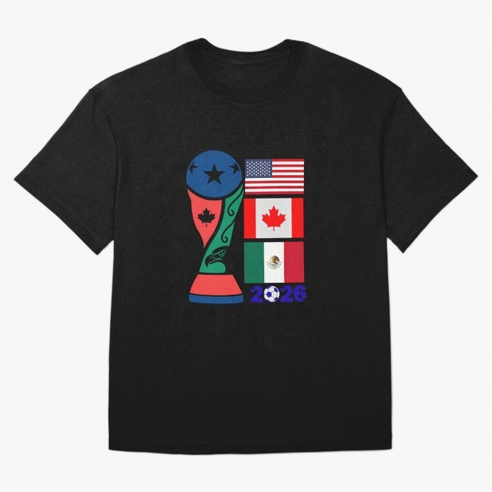 North America Football Unity 2026 Oversized T-Shirt Celebrate Classic Football Spirit in the FIFA World Cup 2026 USA Canada Mexico Journey through Cristiano Ronaldo Highlights, France and Portugal Pride, Game Day Rituals, Football Legends, Country