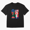 North America Football Unity 2026 Oversized T-Shirt Celebrate Classic Football Spirit in the FIFA World Cup 2026 USA Canada Mexico Journey through Cristiano Ronaldo Highlights, France and Portugal Pride, Game Day Rituals, Football Legends, Country