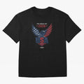 FIFA World Cup 2026 USA Eagle Soccer Logo Oversized T-Shirt Carry the Dream of FIFA World Cup 2026 Capturing Cristiano Ronaldo, Portugal Energy, Sports Nostalgia, International Competition, Famous Players and Unforgettable Victories; Ideal for Fans
