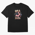 USA Soccer with Red White Blue Stars 2026 Cup T-Shirt_83834283 Oversized T-Shirt Enjoy Match Day Hype around FIFA World Cup 2026 USA Canada Mexico, Messi, CR7 and Mbappe, Brazil, Portugal and Argentina, Classic Soccer Heritage, Championship