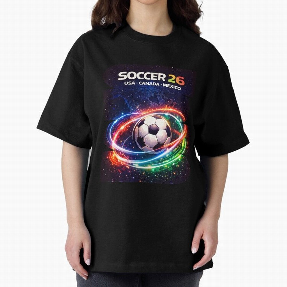 North America Soccer 2026 Shirt, Soccer 26 USA Canada Mexico Fan Tee, United 2026 Soccer Graphic - Bold Oversized T-Shirt Represent Fans Who Live for the FIFA World Cup 2026 Group Stage Journey through Messi, Neymar and Mbappe Highlights, France
