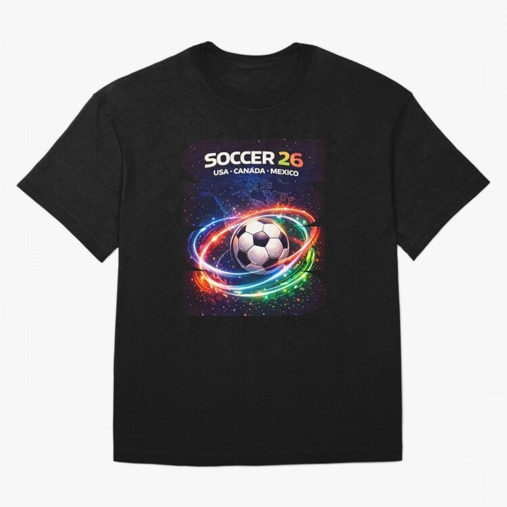 North America Soccer 2026 Shirt, Soccer 26 USA Canada Mexico Fan Tee, United 2026 Soccer Graphic - Bold Oversized T-Shirt Represent Fans Who Live for the FIFA World Cup 2026 Group Stage Journey through Messi, Neymar and Mbappe Highlights, France