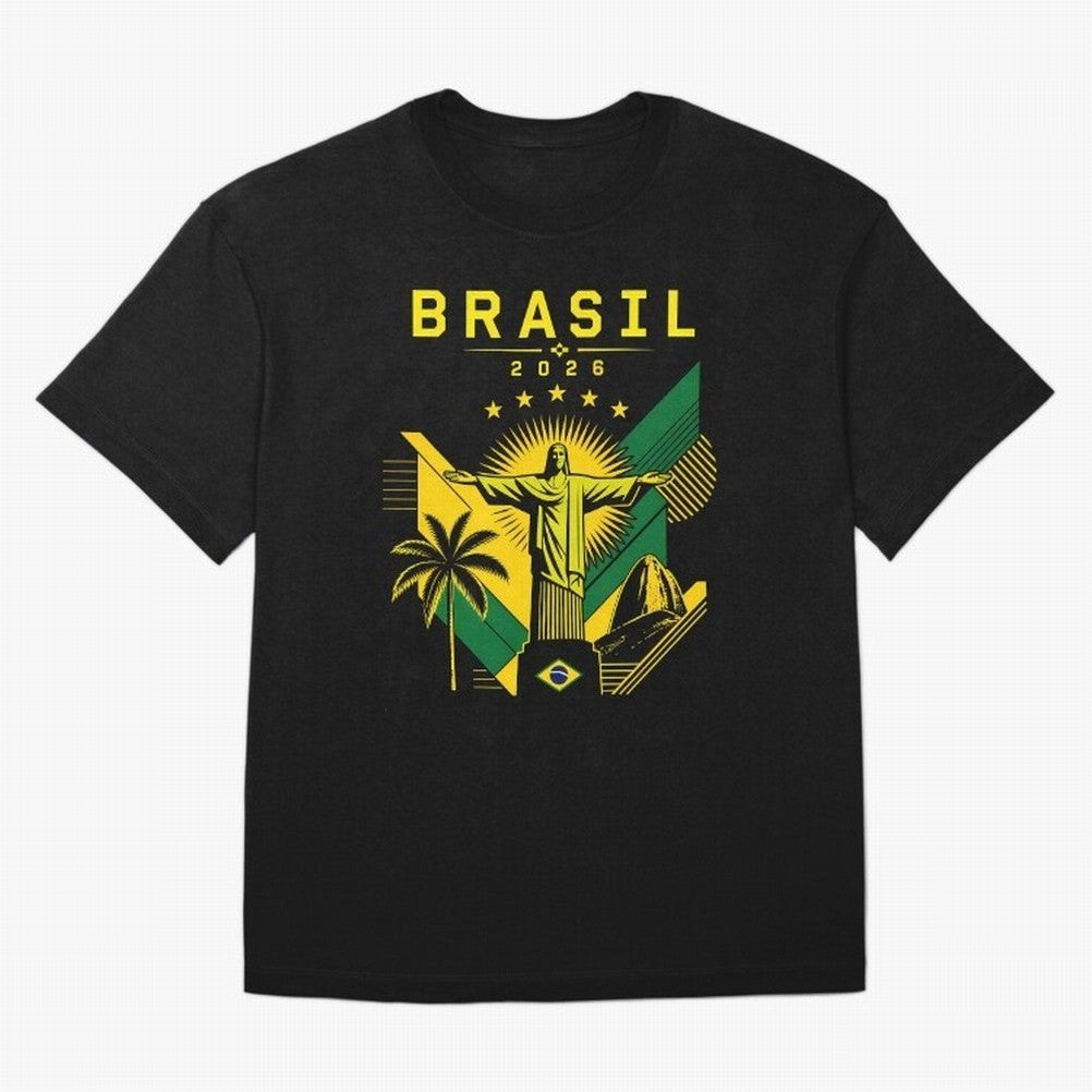 Brasil 2026 Christ the Redeemer Rio Oversized T-Shirt Represent Fans Who Live for the FIFA World Cup 2026 Group Stage Journey through Cristiano Ronaldo, Haaland and CR7 Highlights, France Pride, Stadium Memories, Football Loyalty, International