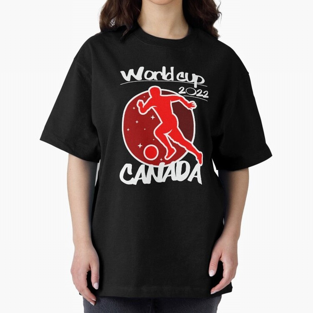 Canada World Cup 2022 Oversized T-Shirt Make the Season About FIFA World Cup 2026 for Fans of Haaland and Argentina and Brazil, Bringing Supporter Pride, Iconic Celebrations, Legendary Names and Global Match Day Energy; Built for Supporters Chasing