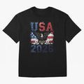 USA 2026 Soccer Eagle - World Cup Football Oversized T-Shirt Follow the Road to the FIFA World Cup 2026 Group Stage Journey through Neymar Highlights, Brazil Pride, Sports Nostalgia, International Competition, Famous Players and Unforgettable